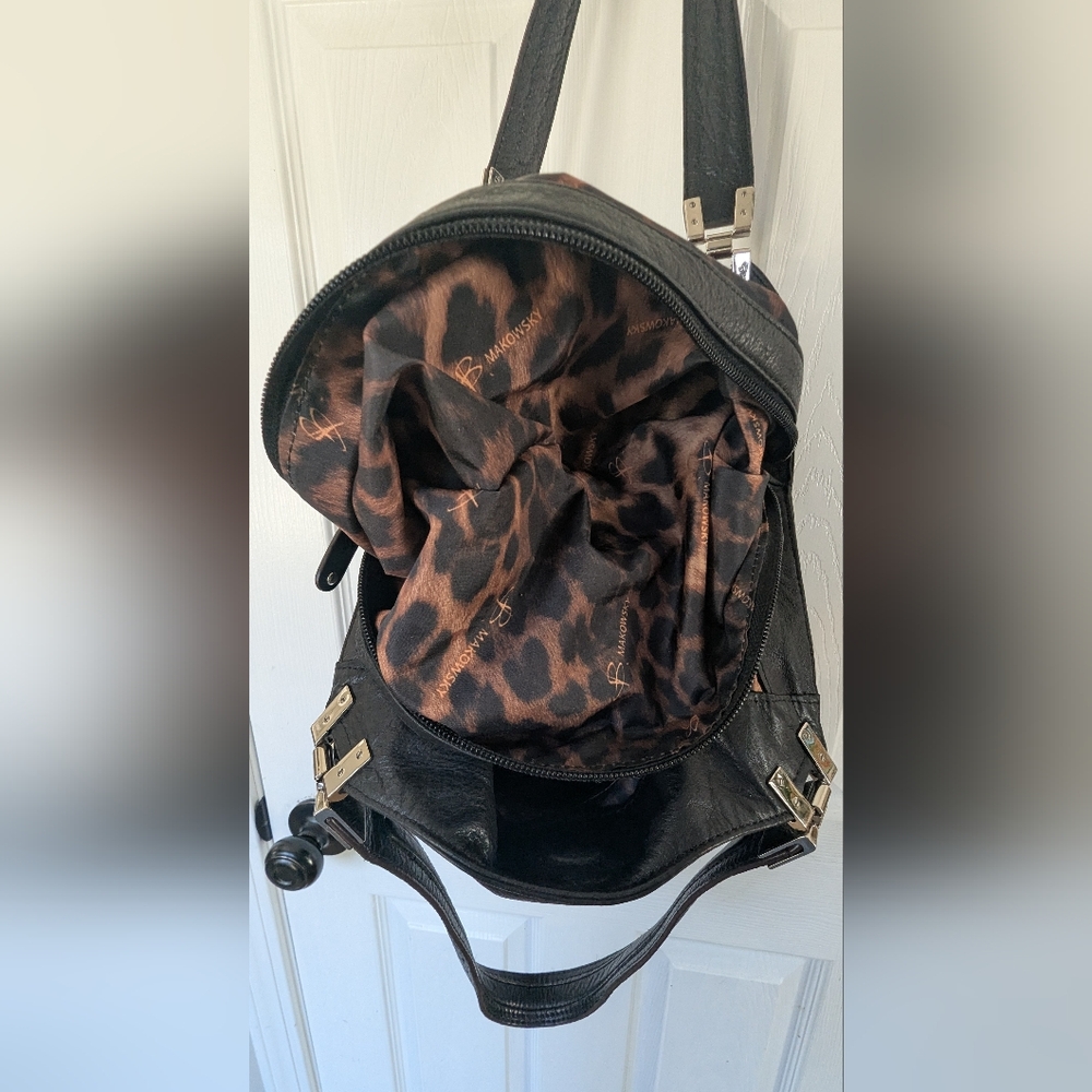 BMackowsky Hobo Bag In Black Leather - Picture 7 of 14